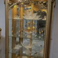 بوفه طلایی چوب گردو