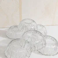 پیاله ۶ عددی طرح گل کاملا سالم