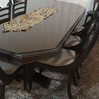 میز ناهار خوری هشت نفره چوب راش