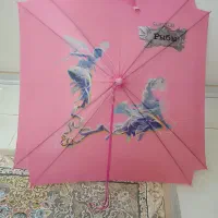 چتر مربعی صورتی دخترانه سالم