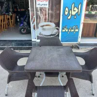میز و صندلی طرح حصیر