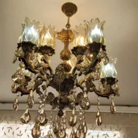 لوستر ۶ و ۵ شاخه برنزی