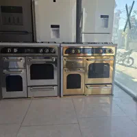 اجاق گاز های چهار درب استیل طلایی نقره ای