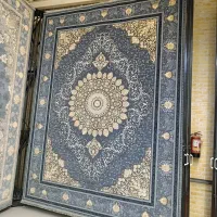 فرش خاتون دلفینی نقره ایی ۱۲۰۰شانه|فرش|شیراز, قلات|دیوار