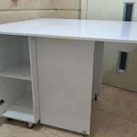 میز برش تاشو کمد و ۳ کشو بزرگ جادار|لوازم خیاطی و بافتنی|مشهد, رستگار|دیوار