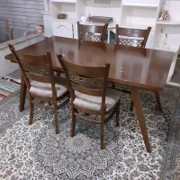 میزنهارخوری با۶صندلی کاملا سالم ودومیزتلویزیون|میز و صندلی غذاخوری|اصفهان, شفق|دیوار