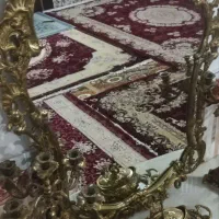 اینه شمعدان برنز فوق سنگین باشمعدان برنزی برنجی|بوفه، ویترین، کنسول|کرج, اخترآباد|دیوار