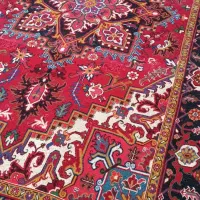 فرش دستباف هریس با نخ جهره نقشه تاجری ۶ متری|فرش|اهر, |دیوار