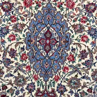 قالیچه کرک و ابریشم اصفهان قدیمی اما سالم اقساطی|فرش|اصفهان, نقش جهان|دیوار