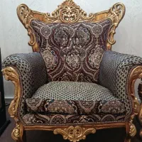 مبلمان سلطنتی 9نفره باجنس چوب گردو  سه عددمیزعسلی|مبلمان خانگی و میز عسلی|سراب, |دیوار