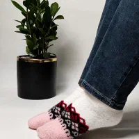 جوراب طرح موهر نقش