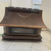بخاری گازی طرح شومینه تمیز و سالم و شیک