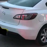 سپر عقب مزدا ۳ نیو رنگ  دار  فابریک سفید