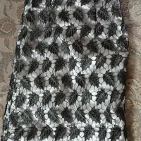 لباس مجلس دوخته شده تن نرفته.پارچه گیپور شاین دار.