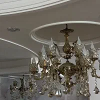 لوستر ۶ شاخه دوتایی که ۱۲ شاخه میشه|لوستر و چراغ آویز|سمنان, |دیوار