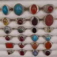 انگشترای نقره همگی عیار ۹۲۵ گرمی ۳۲۰ تومن|جواهرات|اردبیل, |دیوار