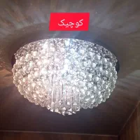 لوستر کریستال چک دو عدد بزرگ|لوستر و چراغ آویز|تهران, مشیریه|دیوار
