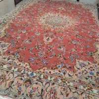 فرش ۹ متری گل ابریشم دستباف کاشان مارک دار(قطبی)|فرش|کرج, برغان|دیوار