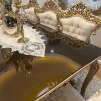 مبل سلطنتی ۹ نفره بهمراه میز ناهارخوری ۸ نفره|مبلمان خانگی و میز عسلی|تهران, پرستار|دیوار