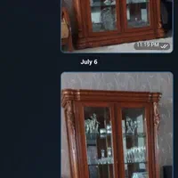 بوفه چوب گردو بسیار مستحکم زیبا وجادار