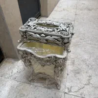 سطل اشغال و جا دستمال کاعذی