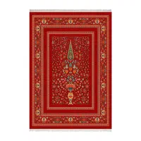 فرش قسطی 9و6و12 متری کناره زانیس لاکی سبز وینتیج