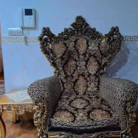 مبلمان استیل چوب راش ۹ نفره در حد نو|مبلمان خانگی و میز عسلی|نسیم‌شهر, |دیوار