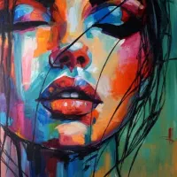 نقاشی و اجرای آثار هنری روی بوم