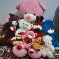 تعدادی عروسک وخرس قیمت مناسب