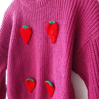 بافت عروسکی زیبا و طرح های گل ، توت فرنگی،گیلاسی|لباس|داراب, |دیوار