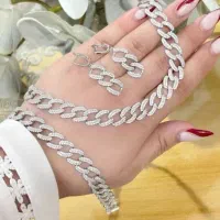 نیم ست /قلب و بال فرشته/سرویس نقره کارتیر/جذاب