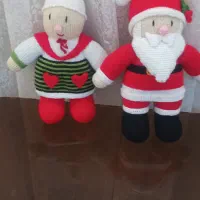 عروسک بافتنی بابا نوئل وننه سرما