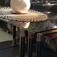 مبل ۶ نفره به همراه جلو مبلی ۵تکه|مبلمان خانگی و میز عسلی|سنگر, |دیوار