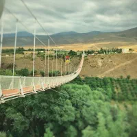 پل معلق مشگین ،آبدرمانی ،ناهار در قصبه خانوا‌گی