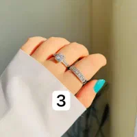 حلقه پشت حلقه رنگ ثابت مشابه طلا نقره|بدلیجات|کرمانشاه, |دیوار