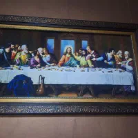 دوعدد قالیچه تابلو از جنس نخ ابریشم