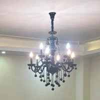 لوستر کریستال مشکی