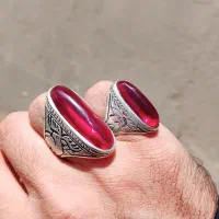 انگشتر یاقوت بادومی