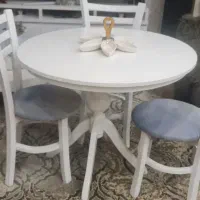 میزغذاخوری پایه گلدانی چوبی درحدنو