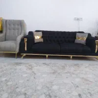 مبلمان ۸نفره راحتی با۳عدد میز عسلی فلزی|مبلمان خانگی و میز عسلی|تربتحیدریه, هاشمینژاد|دیوار