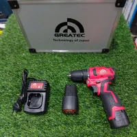 دریل شارژی 24 ولت ژاپنی گریتک صنعتی موتور براشلس