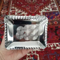 ظرف پنیر و کره استیل نگیر نو ۶ عدد