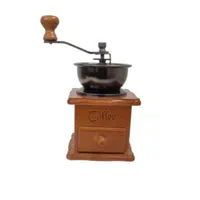 آسیاب قهوه خردکن دستی پایه چوبی