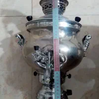 سماور گازی برنجی بزرگ 8 لیتری