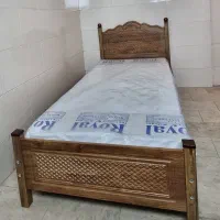 تخت یک نفره وکیوم+کفی چوبی درجه یک|تخت و سرویس خواب|نسیمشهر, |دیوار