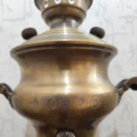 سماور زغالی برنجی یک لیتری همراه با سرویس|کلکسیون اشیاء عتیقه|تهران, نارمک|دیوار