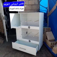 تولیدی قفس اروپایی همراه لانه مجزا قفس ضدآب ۶۰×۴۰|لوازم جانبی حیوانات|مشهد, توس (بلوار توس)|دیوار