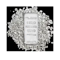 شمش نقره زیوتو zioto وزن 1000 گرم عیار 999.9
