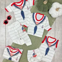 ست ۵تیکه لباس نوزادی(فروشگاه سیسمونی وعروسک شکیبا)