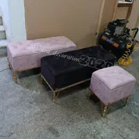 نیمکت پاف پایه فلزی مخروطی کد 502|صندلی و نیمکت|تبریز, |دیوار